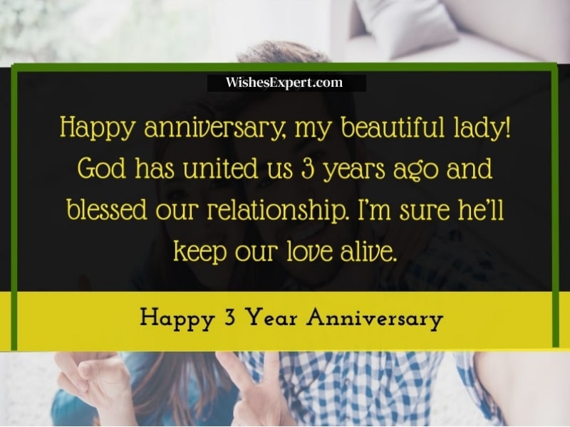 35+ Happy 3 Year Anniversary Wishes