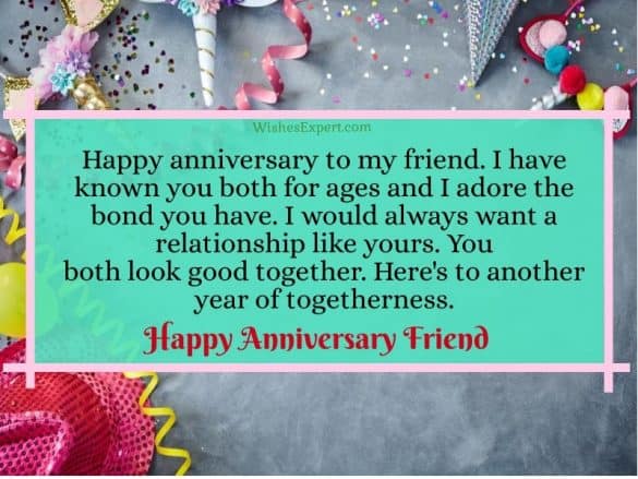 40+ Happy Wedding Anniversary Wishes For Friend