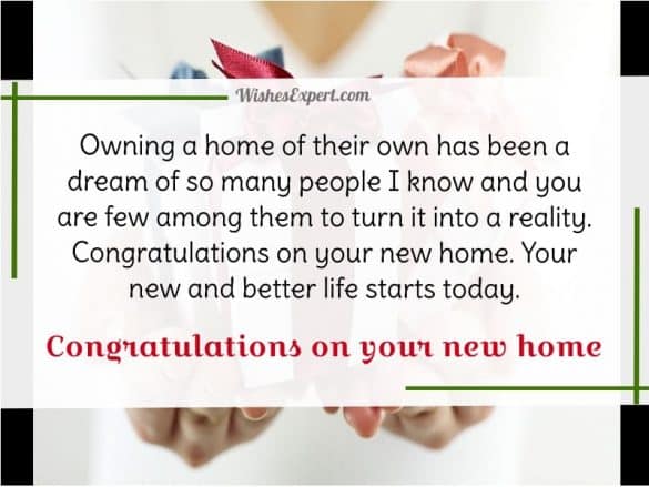 Congratulations On Your New Home - New Home Wishes