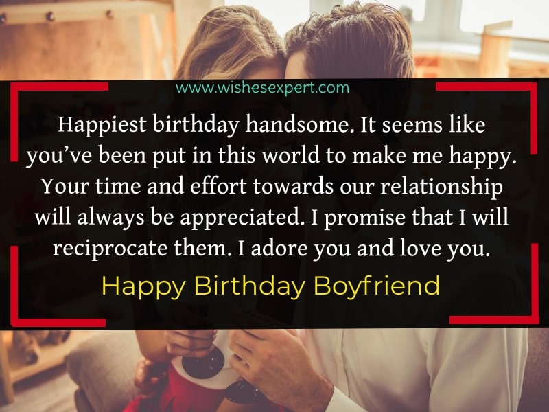 romantic happy birthday wishes for him