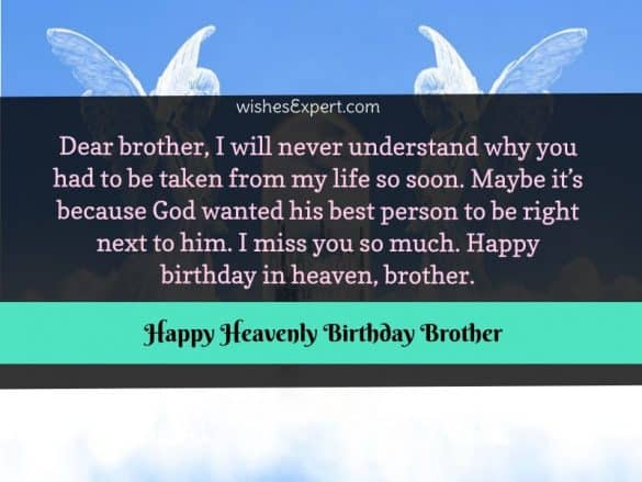 Happy Birthday In Heaven Brother - Wishes And Quotes