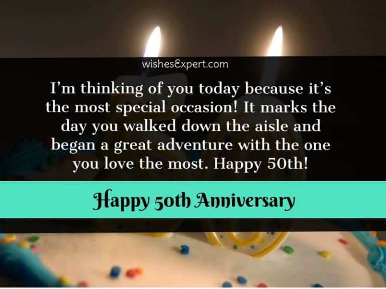 60 Amazing 50th Wedding Anniversary Wishes