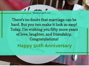 60 Amazing 50th Wedding Anniversary Wishes