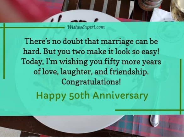 60 Amazing 50th Wedding Anniversary Wishes