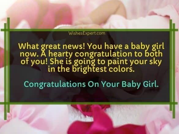 45+ Sweet Congratulations On new Born Baby Girl