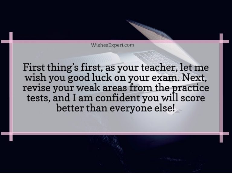 35 Motivational Good Luck Wishes For Test and Exam