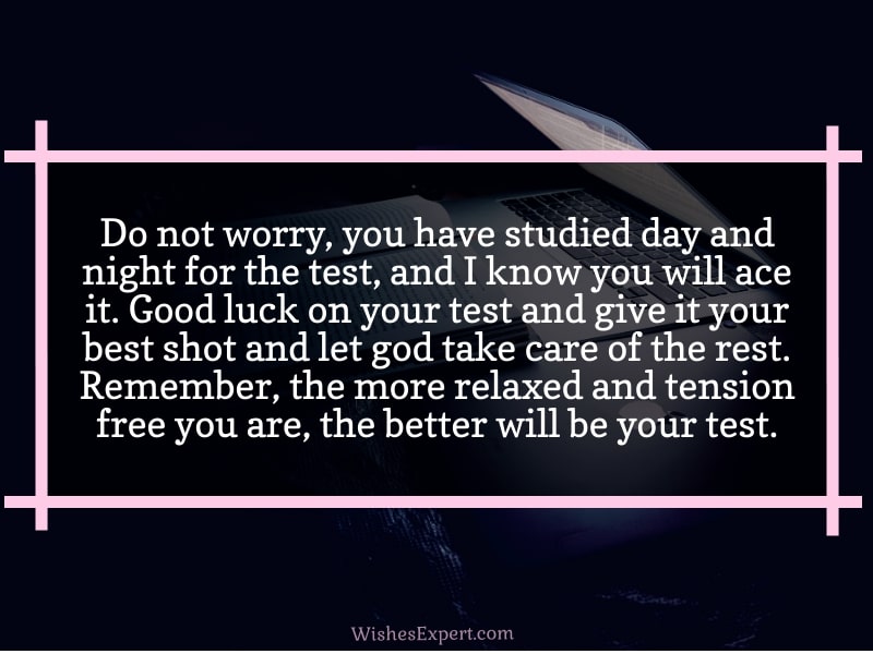 Good Luck On Your Test 