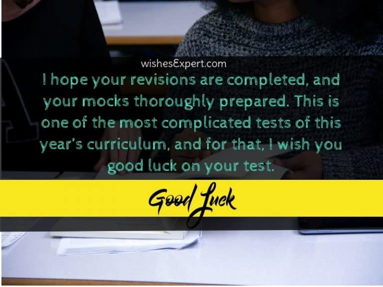 35 Motivational Good Luck Wishes For Test and Exam