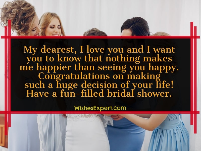bridal shower wishes