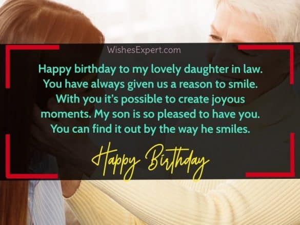 55 Amazing Birthday Wishes For Daughter-In-Law (2024)