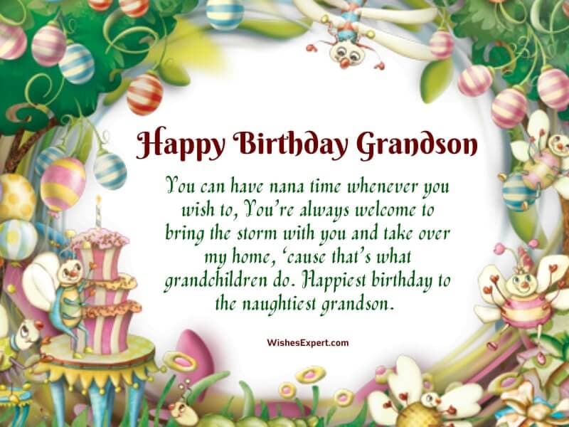 Birthday Wishes For Grandson