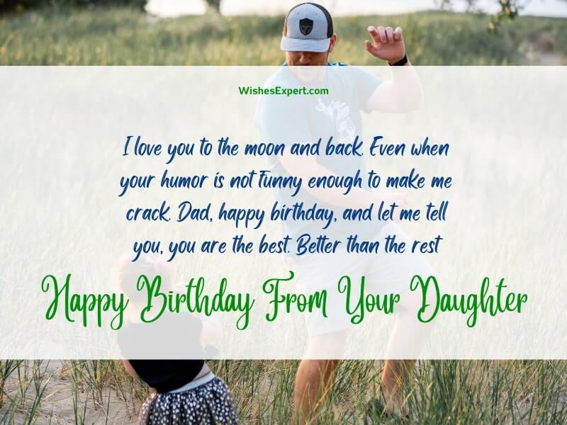 Birthday messages for dad from daughter