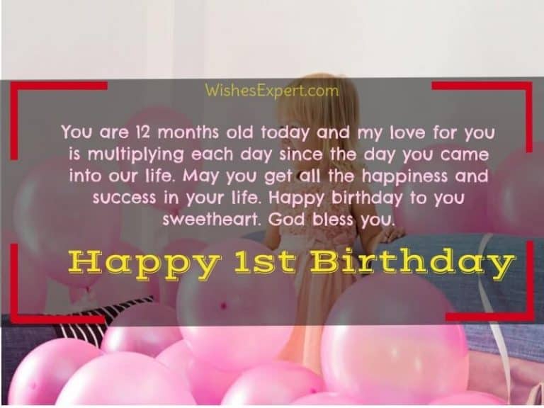 25 Cute 1st Birthday Wishes And Messages