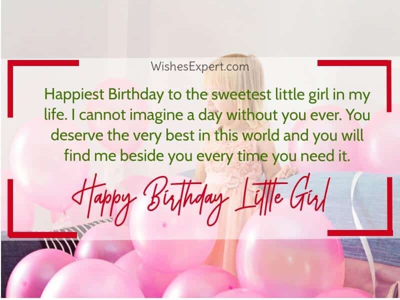 Birthday Wishes For Small Baby Girl In English