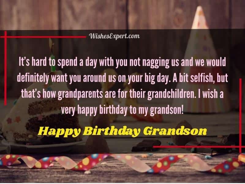 Birthday Wishes for Grandson