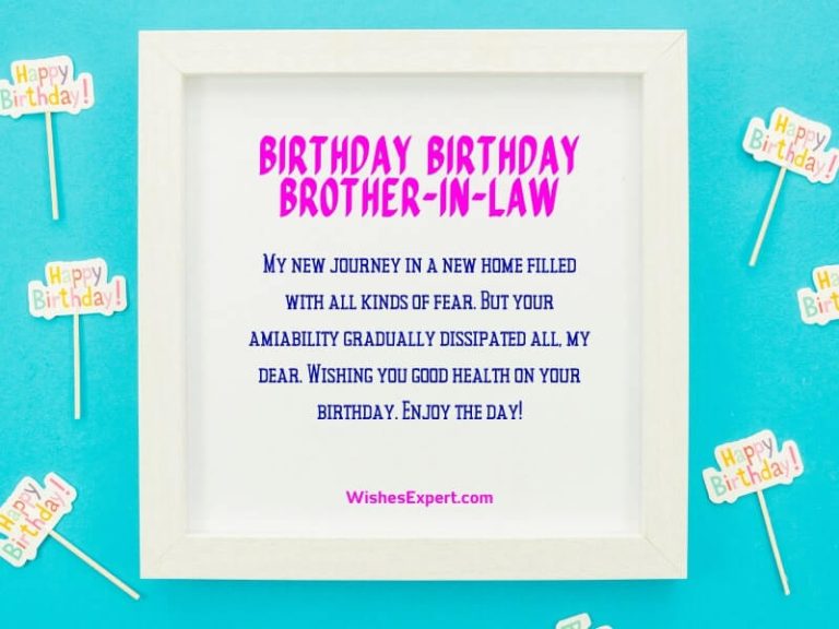 45 Exclusive Birthday Wishes For Brother In Law