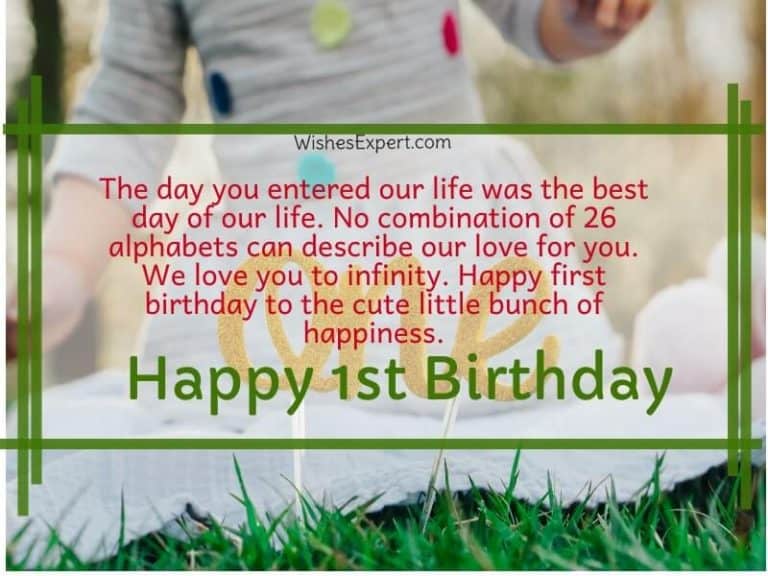 25 Cute 1st Birthday Wishes And Messages