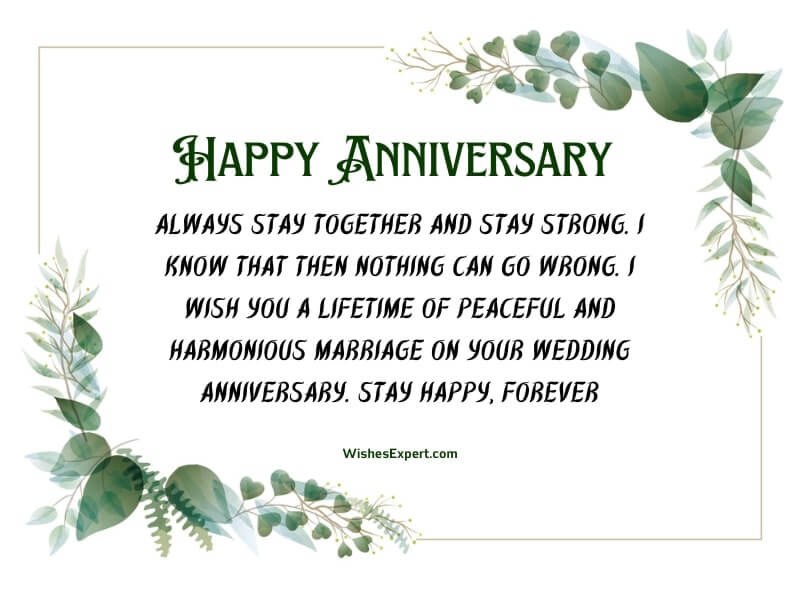 Wedding Anniversary Wishes For Sister And Brother In Law