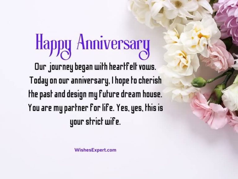 45 Best Anniversary Wishes For Husband