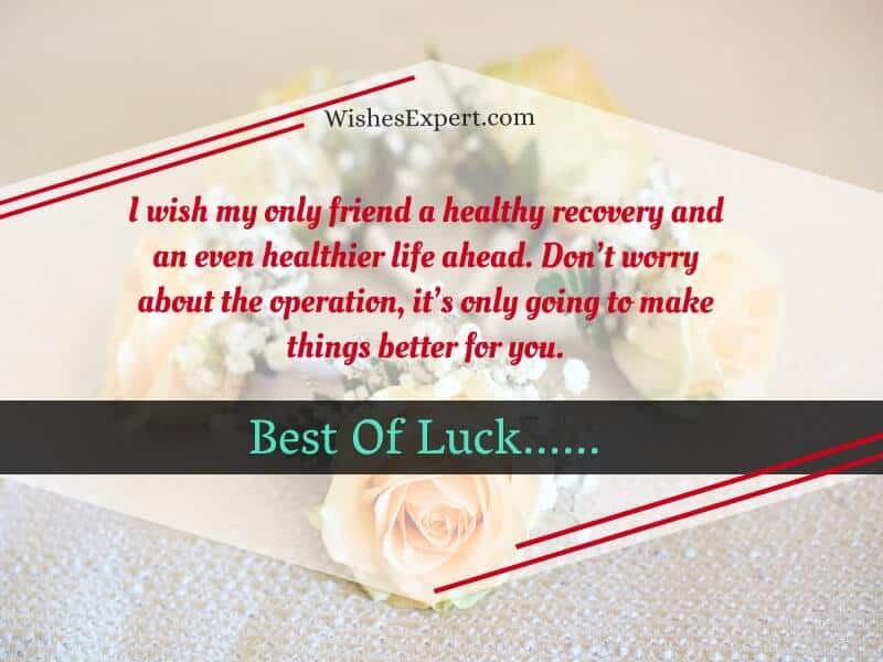 Well Wishes for Surgery