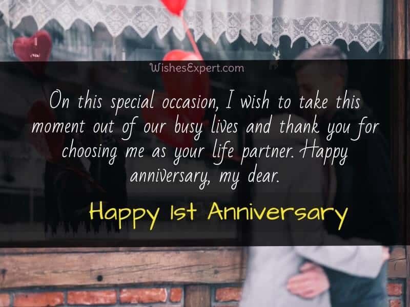 happy anniversary 1 year complete wishes for husband