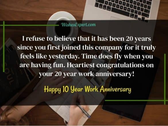 60+ Happy Work Anniversary Quotes With Images