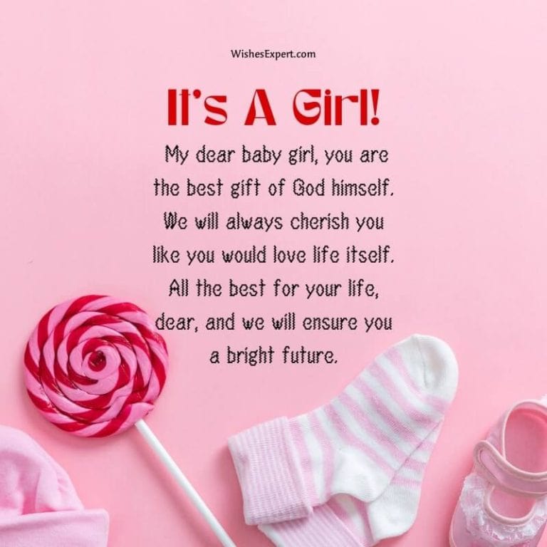 baby girl gender announcement quotes