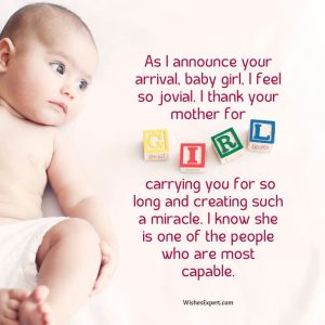 25+ Unique Baby Girl Announcement Quotes