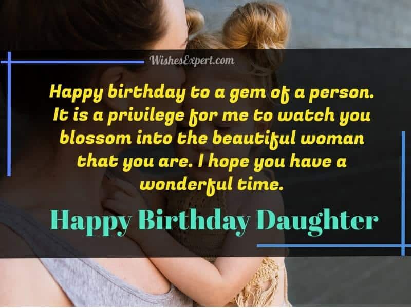 Birthday Message for Daughter from Mother