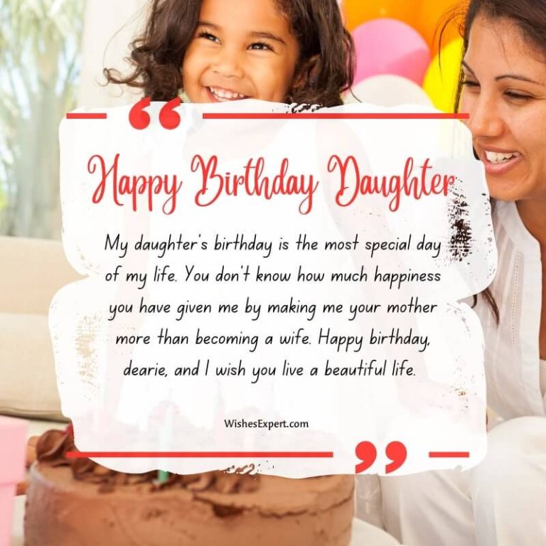 30 Cute And Sweet Birthday Wishes For Daughter from Mom