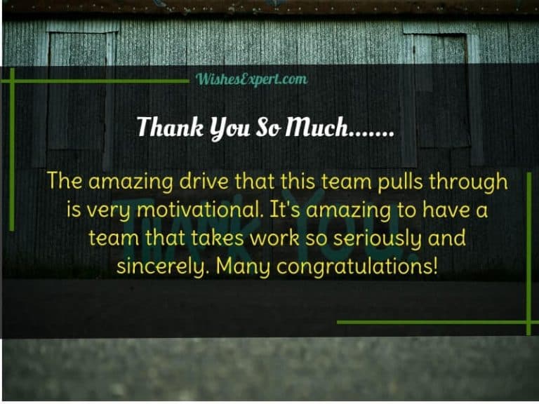 30 Best Thank You Messages For Team To Inspire