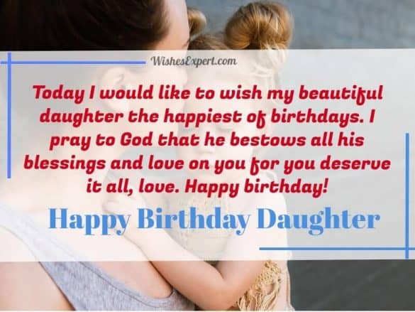 20 Sweet Birthday Wishes For Daughter from Mom – Wishes Expert