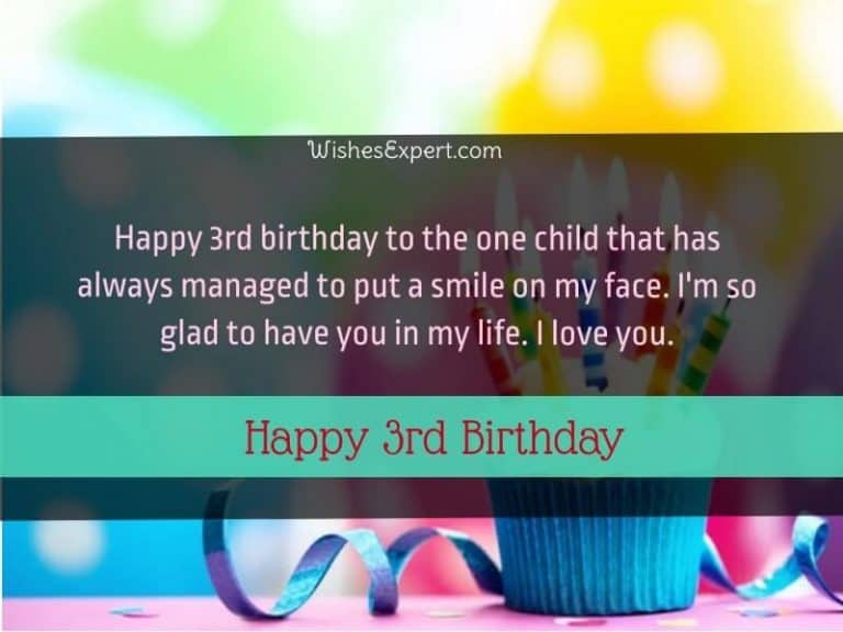 30+ Cute 3rd Birthday Wishes For Kids With Images