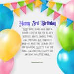 30+ Cute 3rd Birthday Wishes For Kids With Images