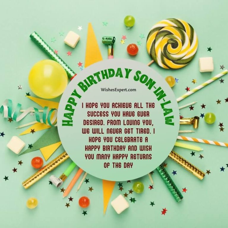 Birthday messages For Son in Law