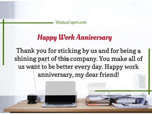 60+ Happy Work Anniversary Quotes With Images