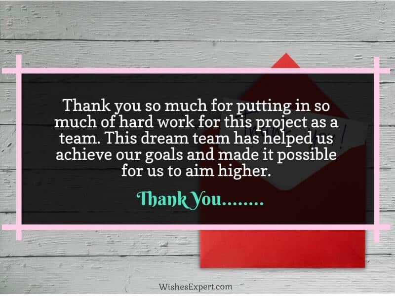 Your Team The Best Thank You