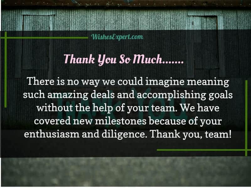 30 Best Thank You Messages for Team to Inspire