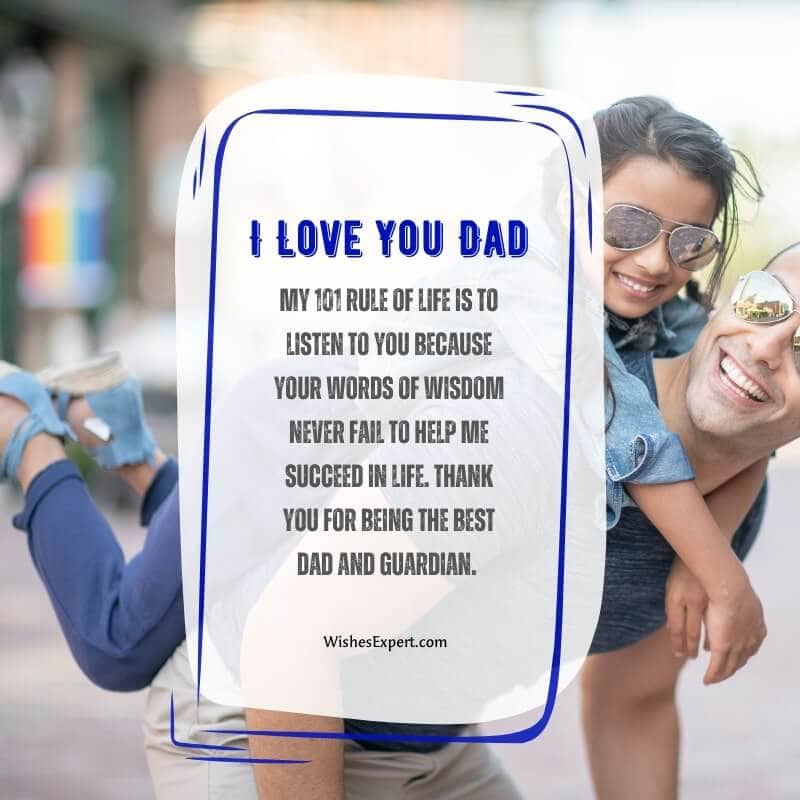 love messages to father