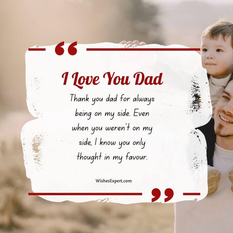 love messages to father