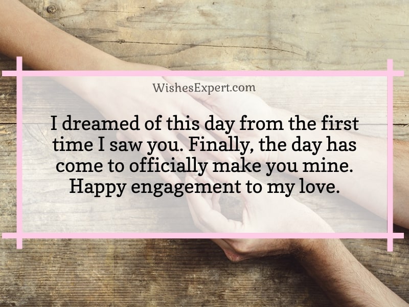 romantic engagement wishes