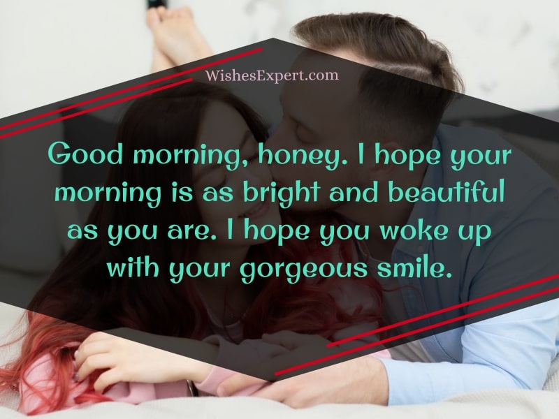 sweet good morning message for her