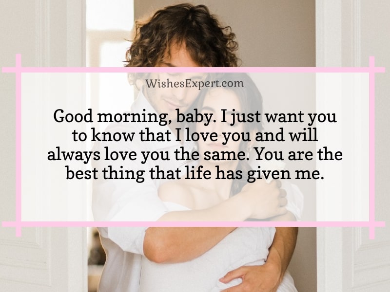 sweet good morning message for her