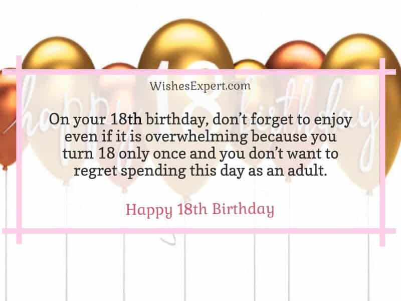 18th Birthday Wishes and Quotes
