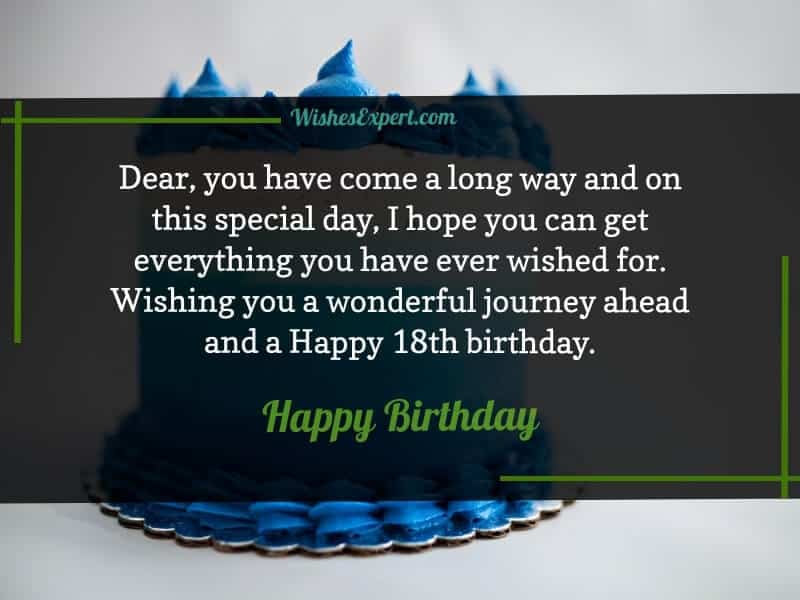 Happy 18th Birthday Wishes with Images