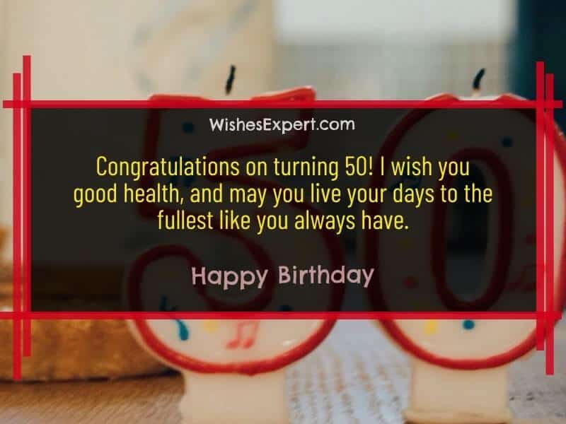 50th birthday wishes