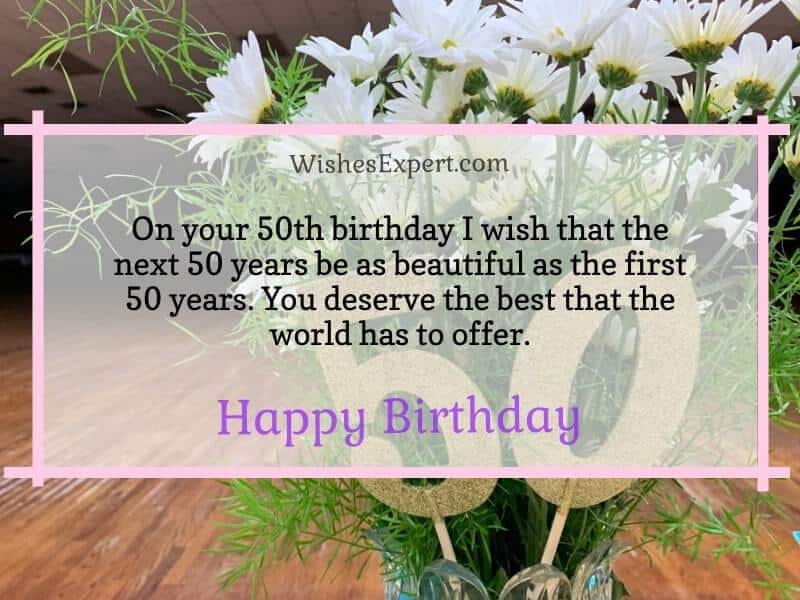 50+ Best Happy 50th Birthday Wishes and Messages