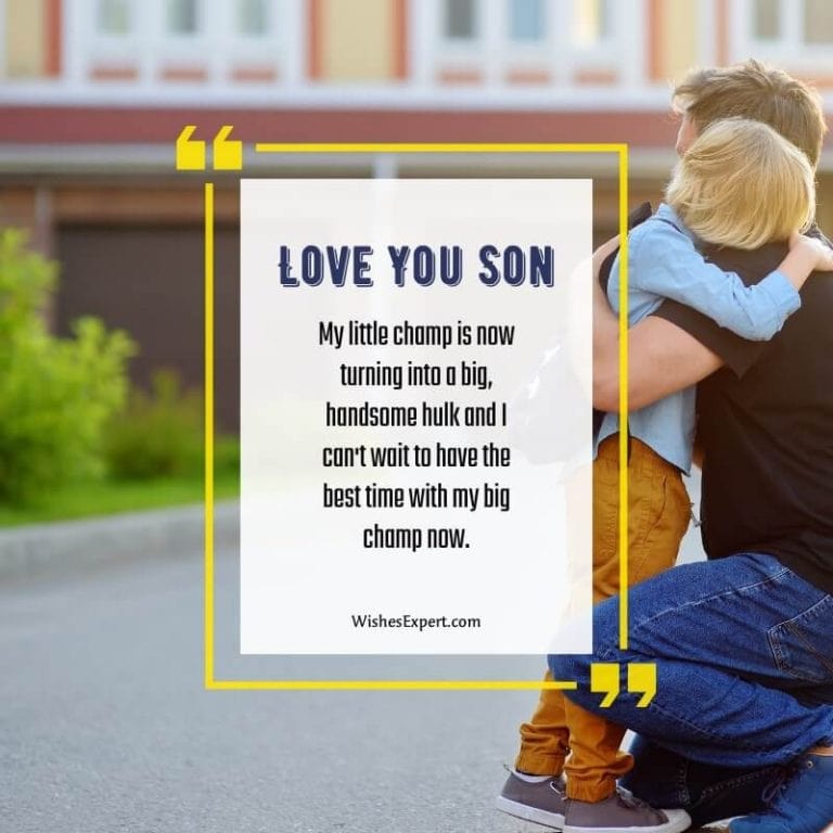 35+ Sweet I Love You Son Quotes And Messages