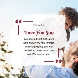 35+ Sweet I Love You Son Quotes And Messages