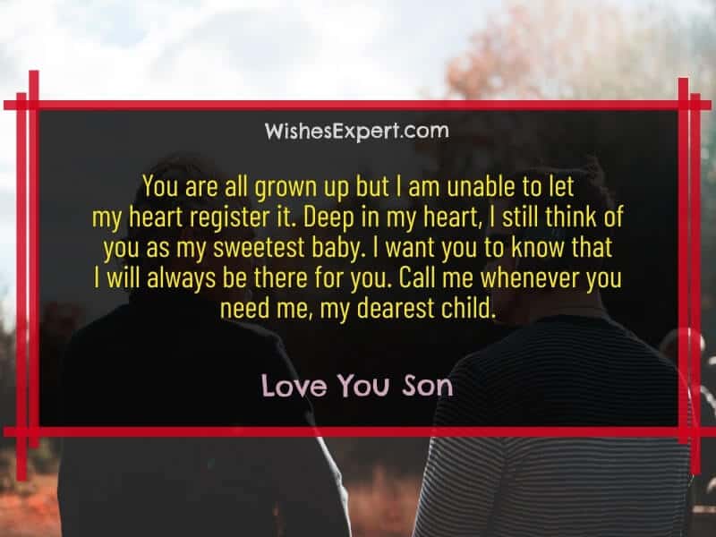 I love you son 
